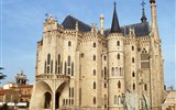 Památky UNESCO - Španělsko - Španělsko, Svatojakubská cesta, Astorga, biskupský palác od Antoni Gaudího, UNESCO